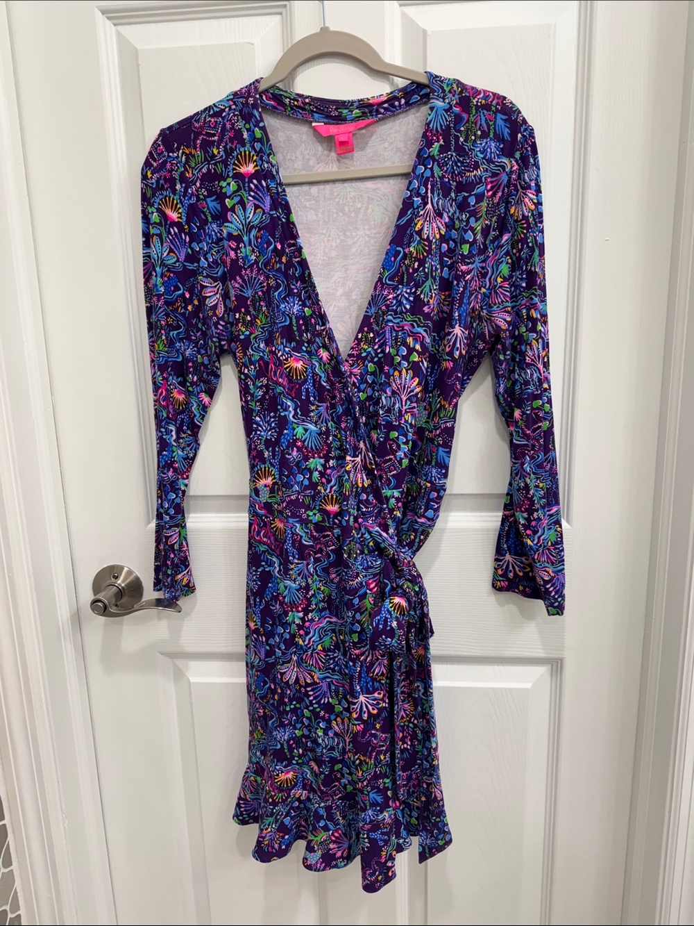 Purple Floral Wrap dress & Romper